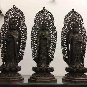 Tượng Tây Phương Tam Thánh Đúc Đồng Đẹp