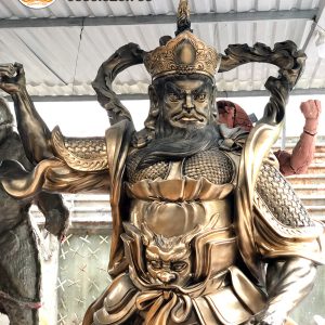 Tượng hộ pháp đúc đồng do Buddhist Art thực hiện