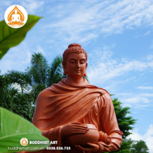 Tượng phật bổn sư thích ca bằng composite hoặc bột đá