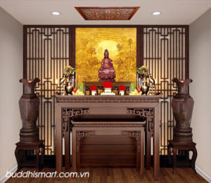 Bài trí bàn thờ phật đẹp